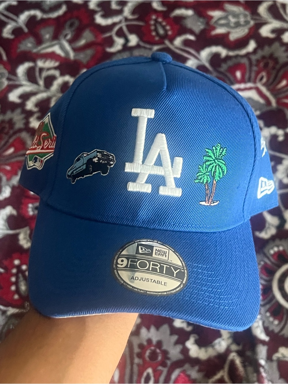 New Era Los Angeles Dodgers Blue 9FORTY Adjustable Cap city icons